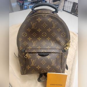 Louis Vuitton Monogram Canvas Palm Springs Mini Backpack - Brown/Gold